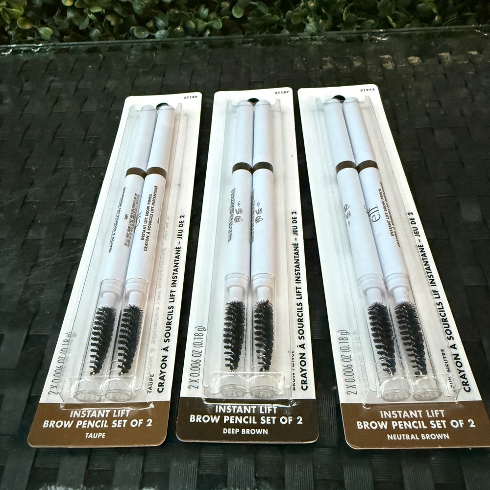 e.l.f. Instant Lift Brow Pencil Bundle – 3 Sets / 6 Pencils – Brand New